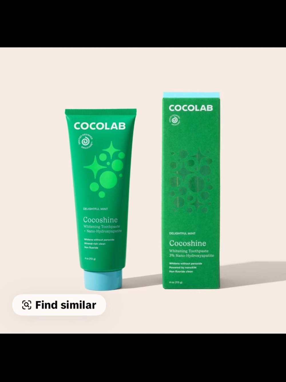 Cocolab Cocoshinge Delightful Mint Whitening Toothpaste - Green